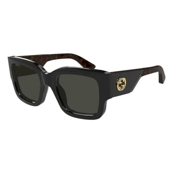 NEW GUCCI SUNGLASSES BLACK/GREY EYEWEAR GUCCI - Picture 1 of 4